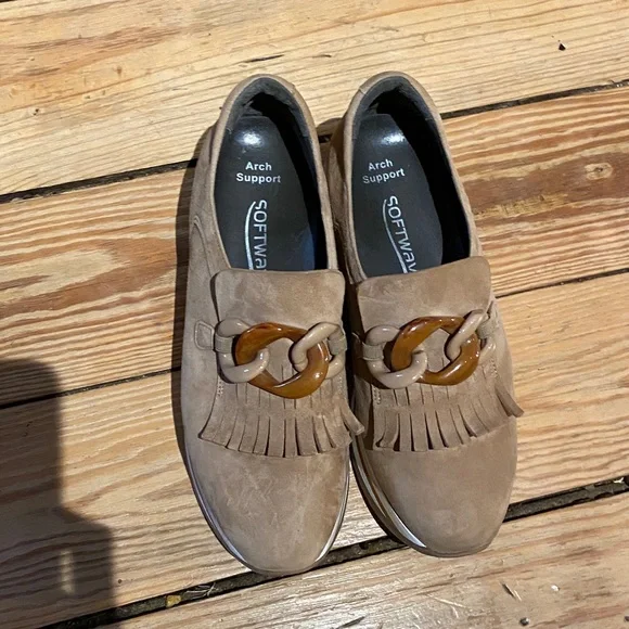 Softwaves Tan Suede Loafers - Picture 8 of 8